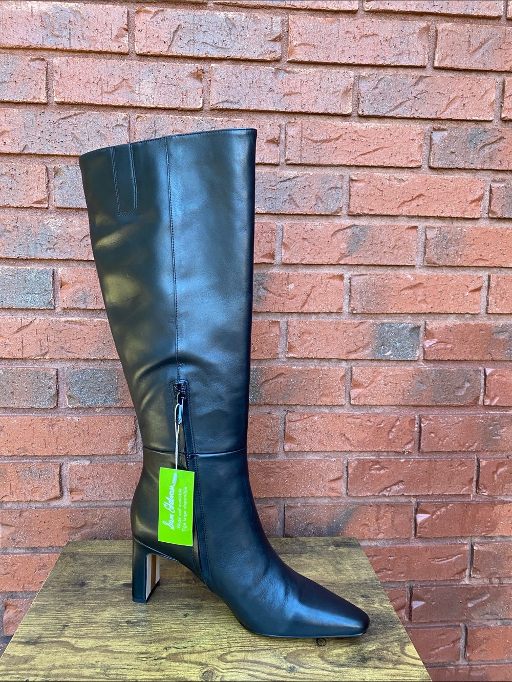 NWT Sam Edelman Black Knee-High Leather Boots 9